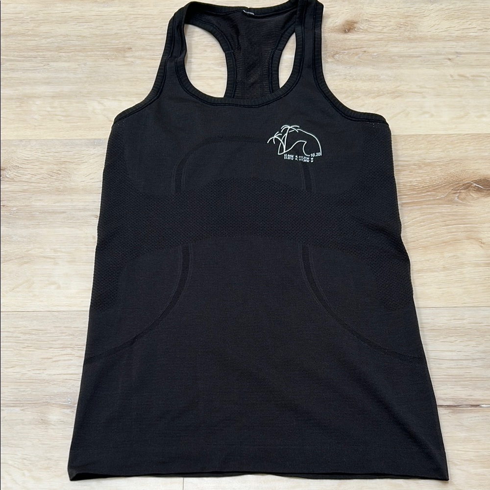 Lululemon Athletica Black Fitted Racerback Tank Top